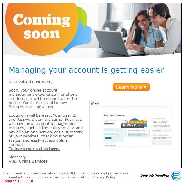 Managing your account is getting easier