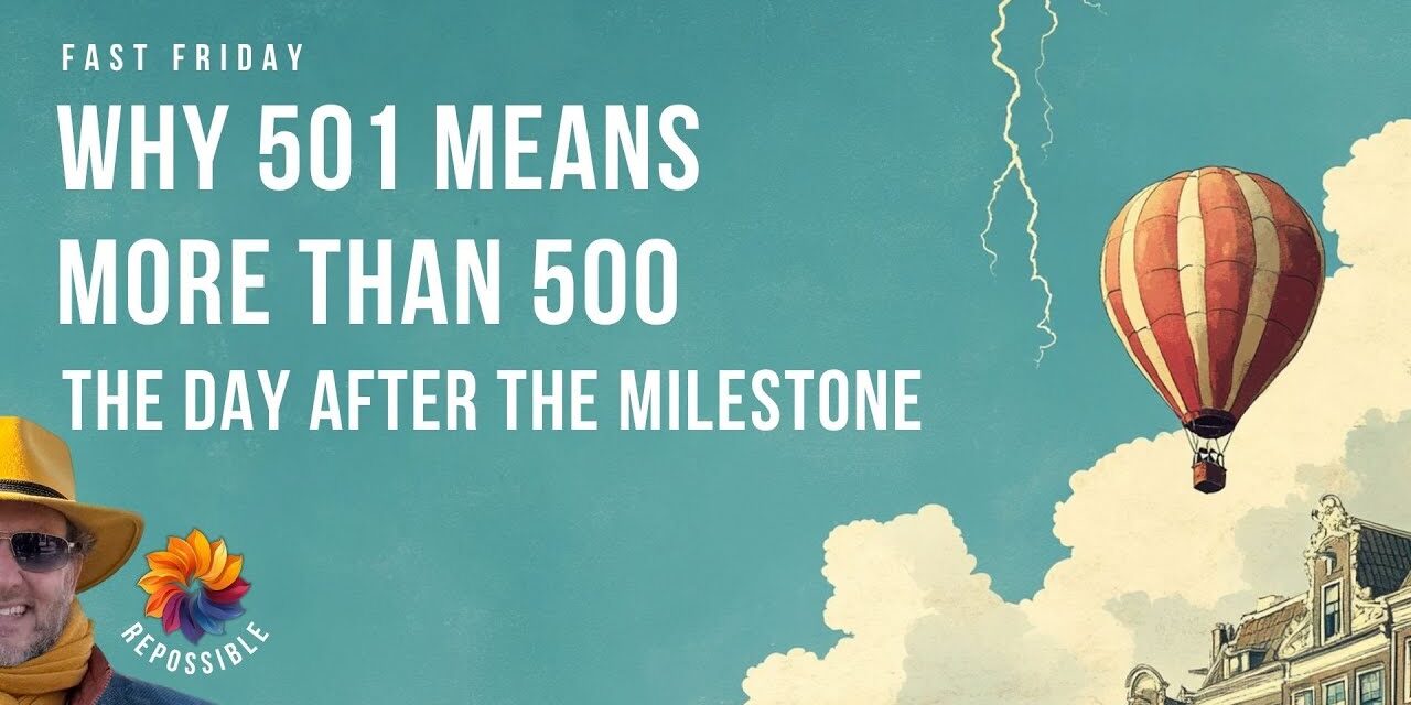 The Win No One Sees: Why Day 501 is More Powerful Than Day 500