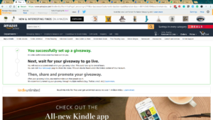 Amazon Giveaways for Books