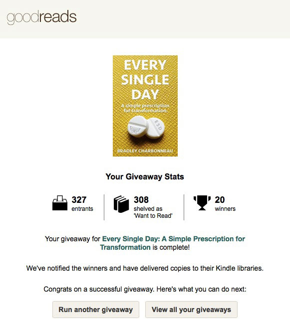 Goodreads Giveaways - New readers? Yay!