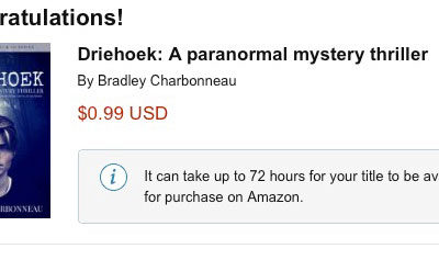 Don’t leave me near the “upload to Amazon” button …