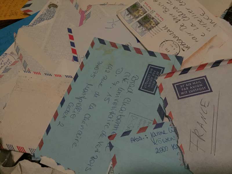 People used to write letters to each other. By hand. With a pen. And paper. Whoa.