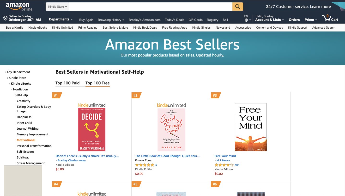 It's fun to be number one (Decide at #1 in Motivational Self-Help on Amazon)