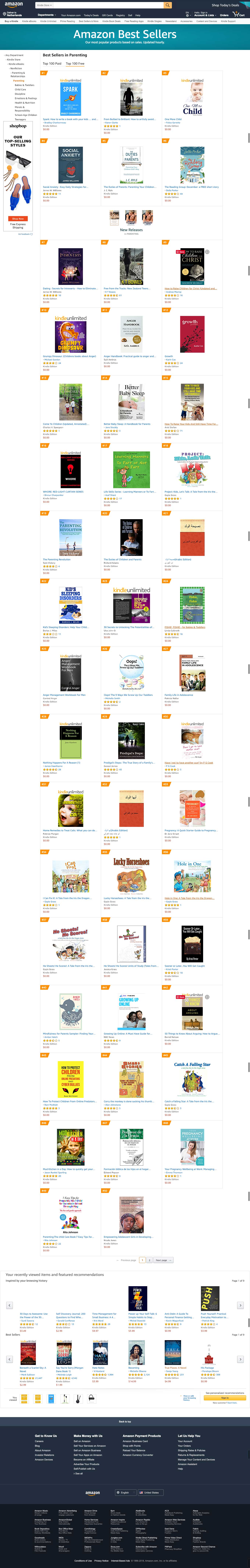 Spark has hit #1 in Parenting in Free Books