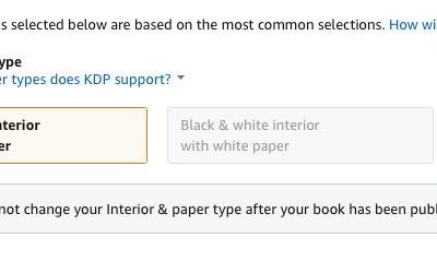 Your KDP (Amazon) paperback: Black and white or color ink?