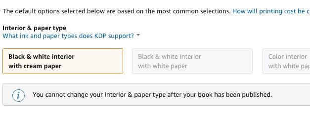 Your KDP (Amazon) paperback: Black and white or color ink?