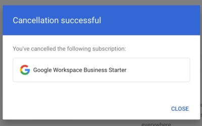 Big Boy Actions: I Just Cancelled my Google Workspace Account