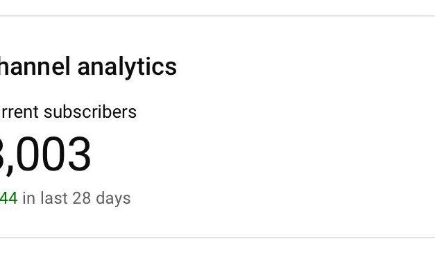 3,000 Subscribers on YouTube !