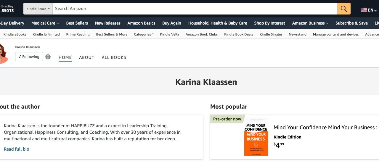 This is what happens when a reader follows your Amazon Author Profile