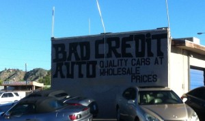 It's not even, "Don't have good credit?" No beating around the bush here. 