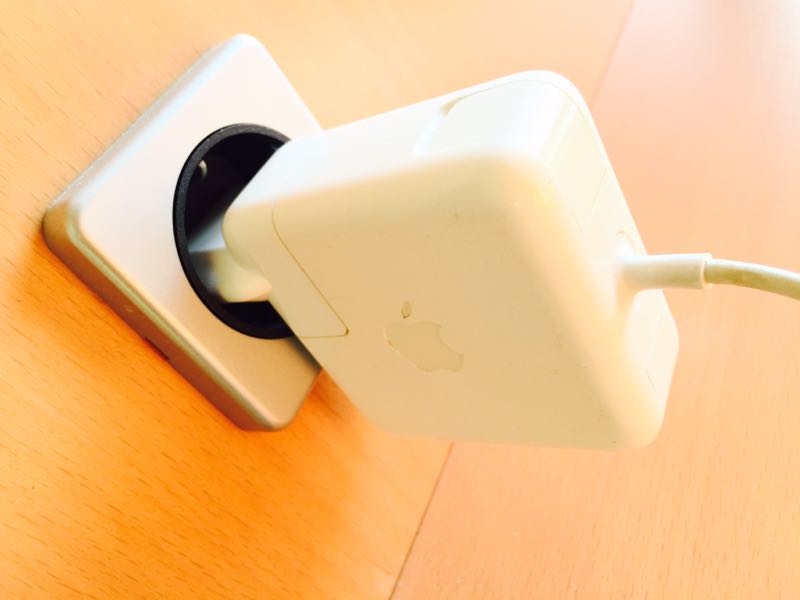 The only adaptor you need for your MacBook Air in Europe
