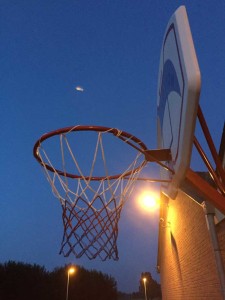 Try a little basketball to end your day.