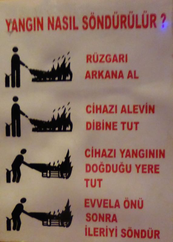 How to put out a fire in Istanbul in 4 steps … or are there only 2 steps?