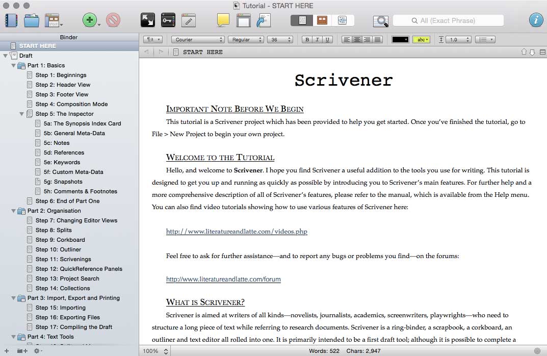 Real Writers Use Scrivener