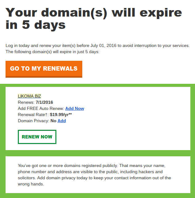 Don’t put your life on auto-renew.
