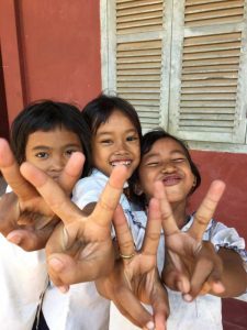 The Charm of Cambodia. Goofy, charming and playful, the kids of this small town were shining. [Near Siem Reap, Cambodia]